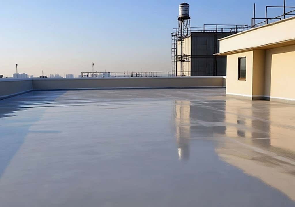 Teras Epoksi Zemin Kaplama yapılmış bir teras