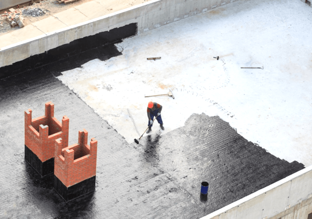 teras için sıvı membran yalıtımı uygulaması